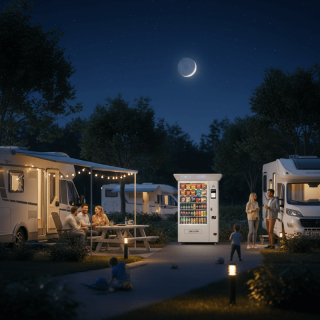 Warenautomat Mercator T10 | Weiß mit Dach