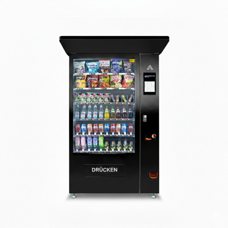 Warenautomat Mercator T10 | schwarz mit Dach